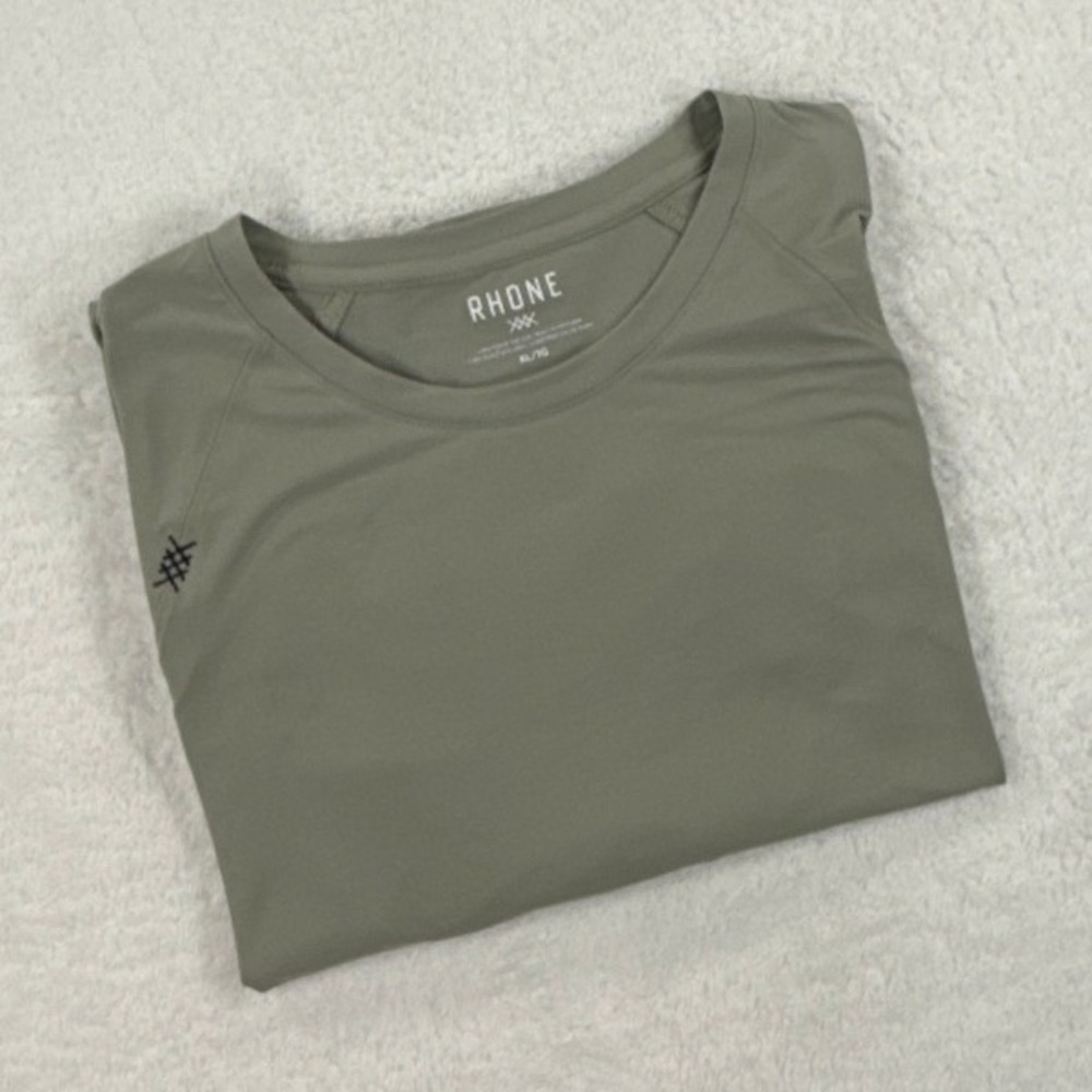 Rhone Reign Shirt Mens XL Seagrass Green Performance Training Tee NWT 100305